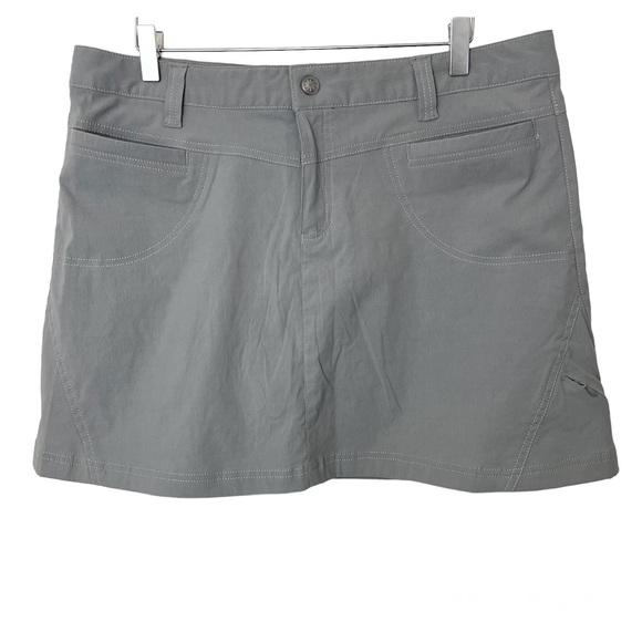 Athleta Dresses & Skirts - Athleta Gray Athletic Skirt Hiking Outdoor Size 14 Petite